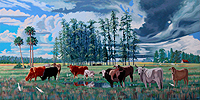 After the Rain, 48 x 96 inches, a/wp, $5800, frame $400